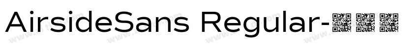 AirsideSans Regular字体转换